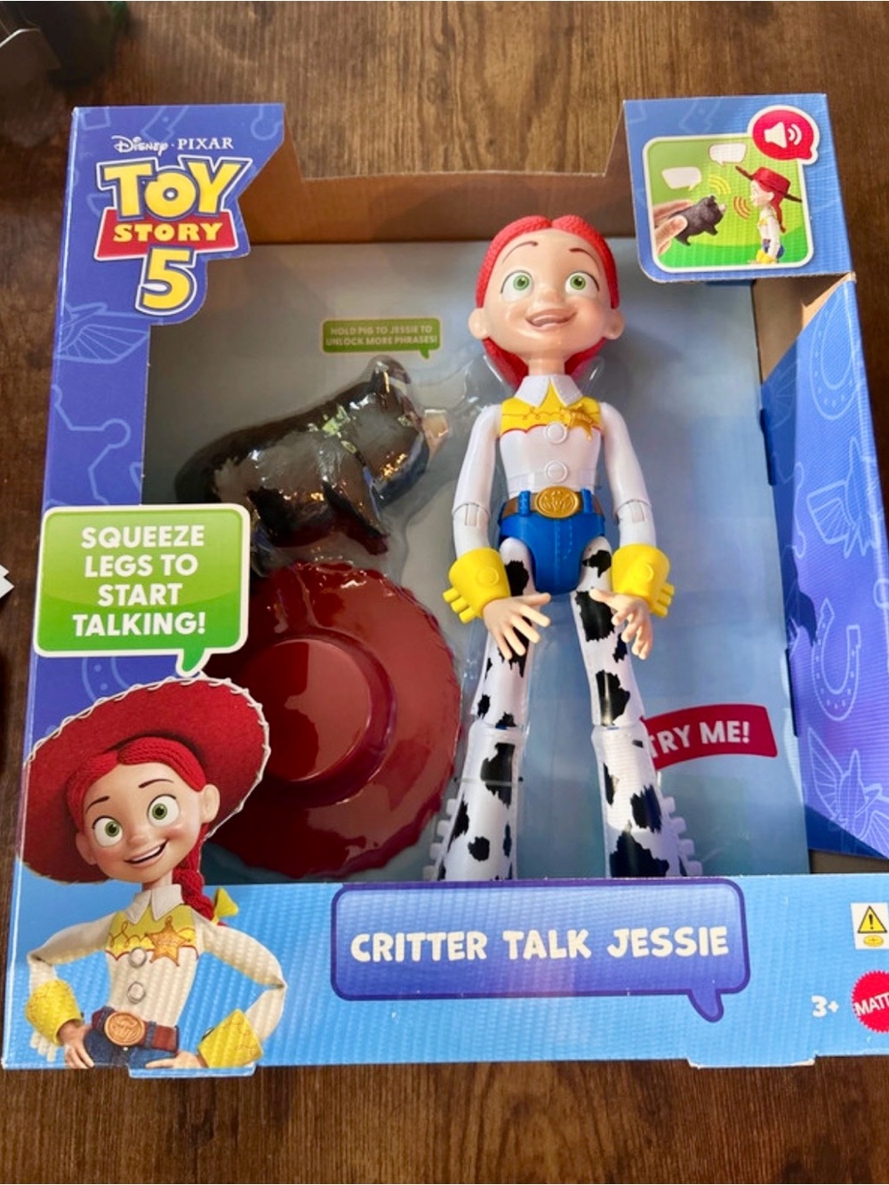 Mattel Toy Story 5 Critter Talk Jessie Doll - Red, White, Blue & Yellow